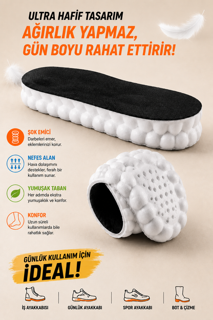 UltraSoft AirFlex Şok Emici Nefes Alan Ekstra Konfor Ayakkabı Tabanlığı